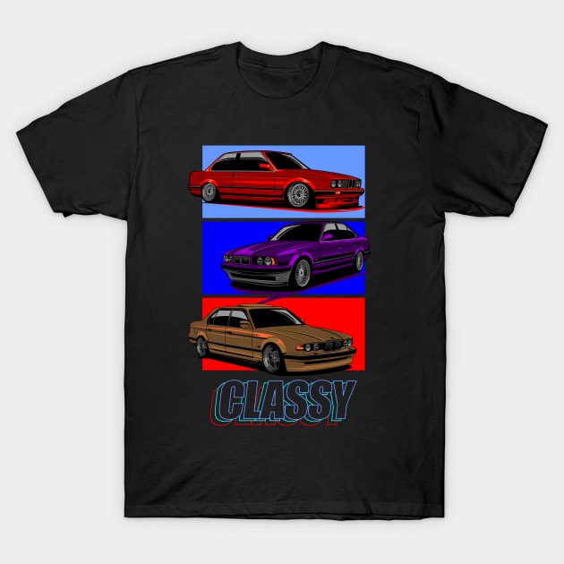 BMW '80 Challenge T-Shirt by aredie19